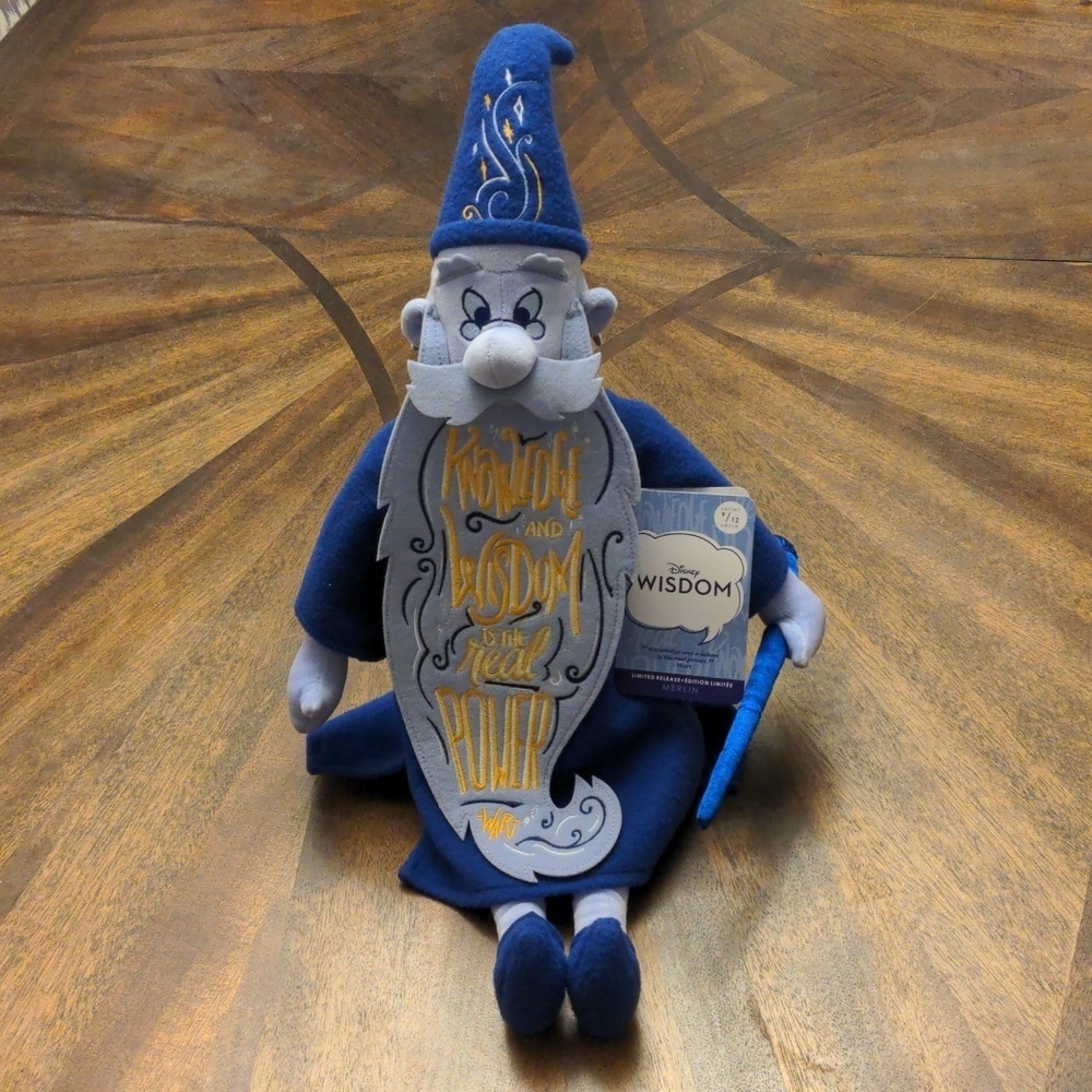NWT Disney Wisdom Series Merlin Plush – January 2019 Limited Edition 1/12